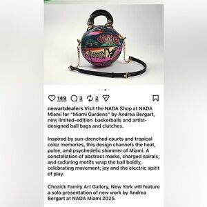 ANDREA BERGART ART FESTIVAL  MIAMI GARDENS BASKETBALL BAG! NEW with tag attached